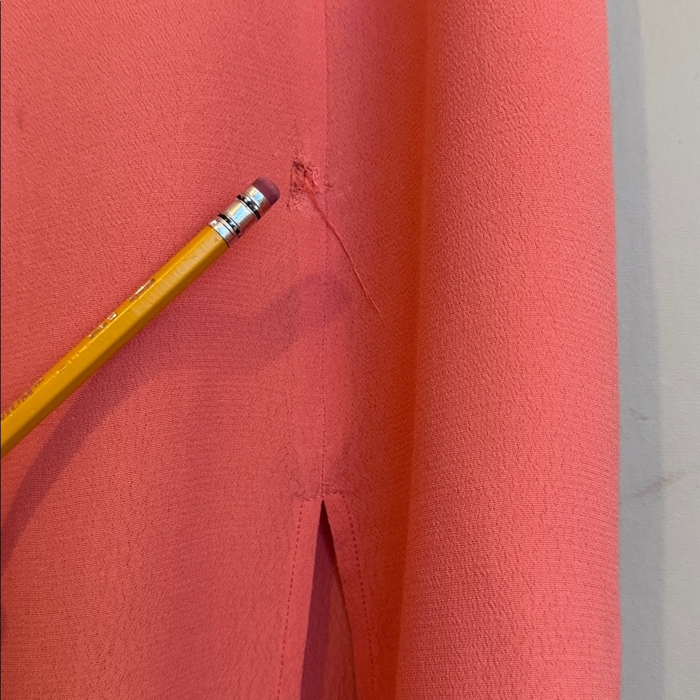 WEWOREWHAT Puff Sleeve Dress, Coral, size 6 - Picture 11 of 12